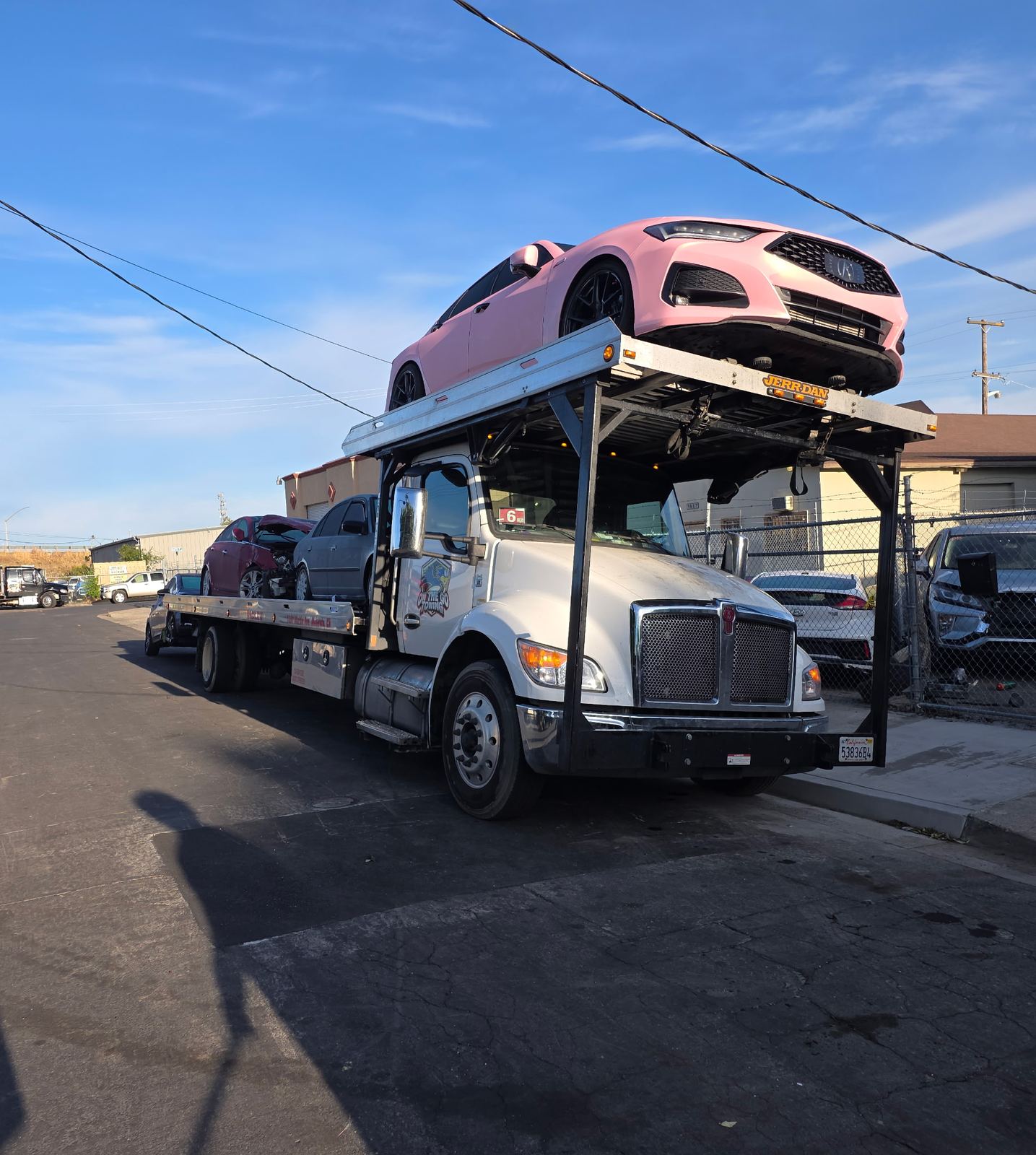 Multi-car transport by On The Go Towing